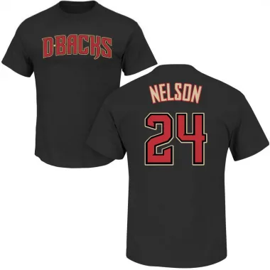 Black Men's Kyle Nelson Arizona Diamondbacks Roster T-Shirt -