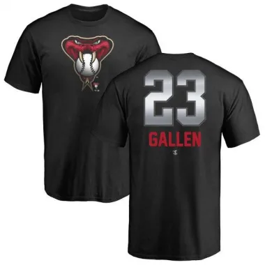 Black Men's Zac Gallen Arizona Diamondbacks Midnight Mascot T-Shirt -