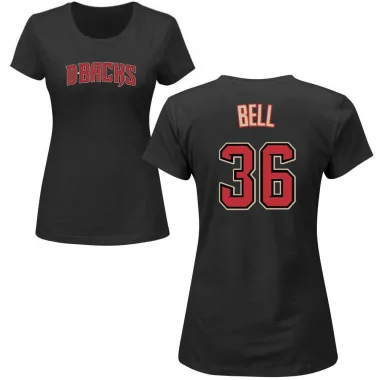 Black Women's Josh Bell Arizona Diamondbacks Roster T-Shirt -