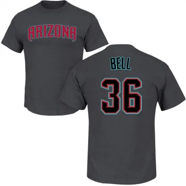 Charcoal Men's Josh Bell Arizona Diamondbacks Roster T-Shirt -