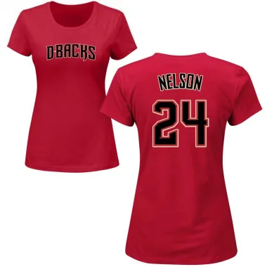 Women's Kyle Nelson Arizona Diamondbacks Roster T-Shirt - Crimson